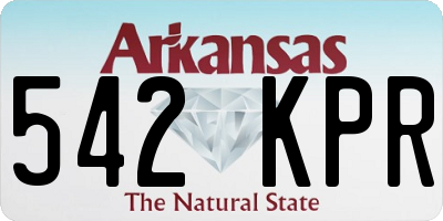 AR license plate 542KPR