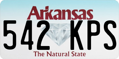 AR license plate 542KPS