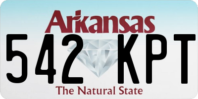 AR license plate 542KPT