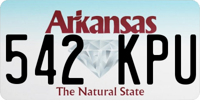 AR license plate 542KPU