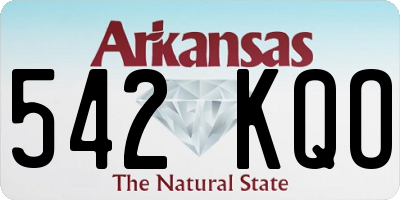 AR license plate 542KQO