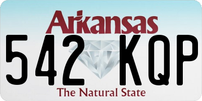 AR license plate 542KQP