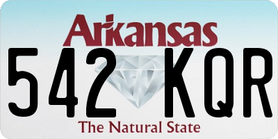 AR license plate 542KQR