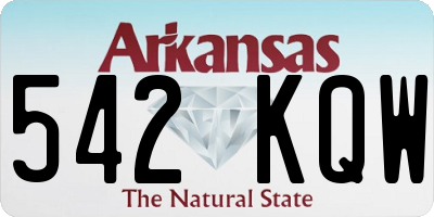 AR license plate 542KQW