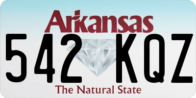 AR license plate 542KQZ