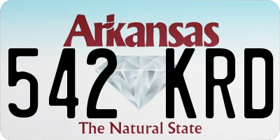 AR license plate 542KRD