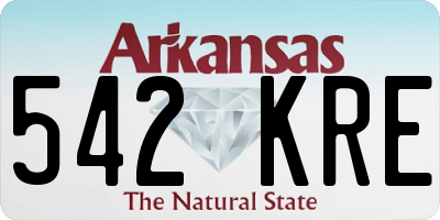 AR license plate 542KRE