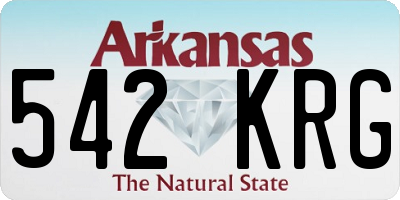 AR license plate 542KRG