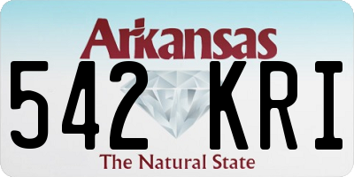 AR license plate 542KRI