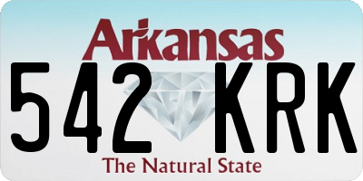 AR license plate 542KRK