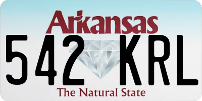 AR license plate 542KRL