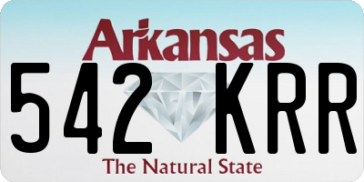 AR license plate 542KRR
