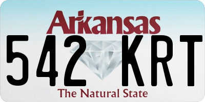 AR license plate 542KRT