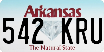 AR license plate 542KRU