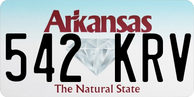 AR license plate 542KRV