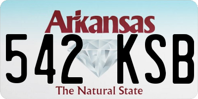AR license plate 542KSB
