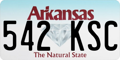AR license plate 542KSC