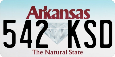AR license plate 542KSD