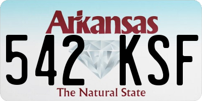 AR license plate 542KSF