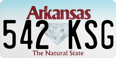 AR license plate 542KSG