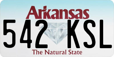 AR license plate 542KSL