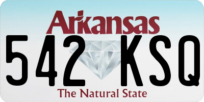 AR license plate 542KSQ