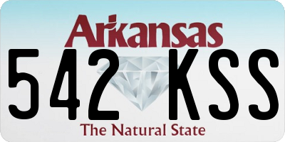 AR license plate 542KSS