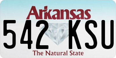 AR license plate 542KSU