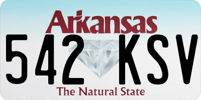 AR license plate 542KSV