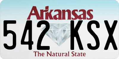 AR license plate 542KSX