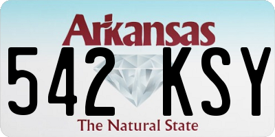 AR license plate 542KSY