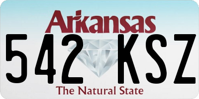 AR license plate 542KSZ