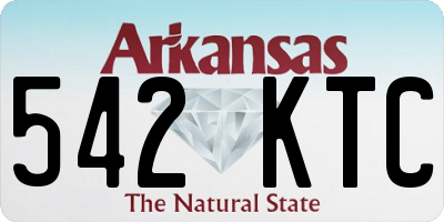 AR license plate 542KTC