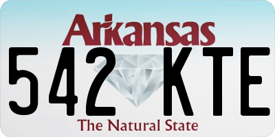 AR license plate 542KTE