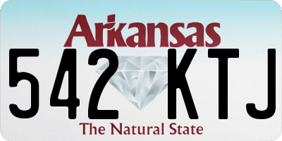 AR license plate 542KTJ