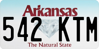 AR license plate 542KTM