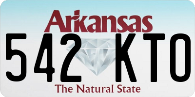 AR license plate 542KTO