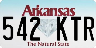 AR license plate 542KTR