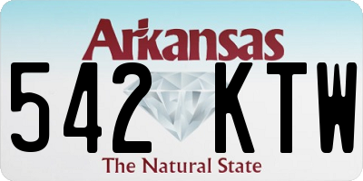 AR license plate 542KTW