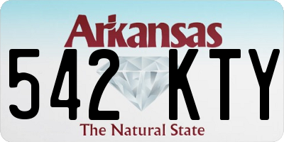 AR license plate 542KTY