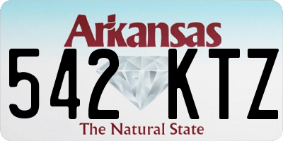 AR license plate 542KTZ