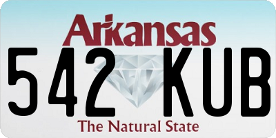 AR license plate 542KUB
