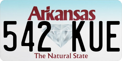 AR license plate 542KUE