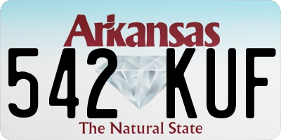AR license plate 542KUF