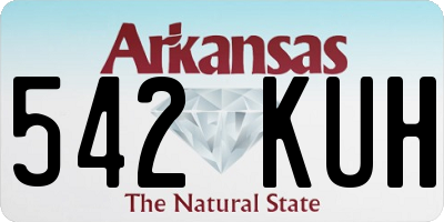 AR license plate 542KUH