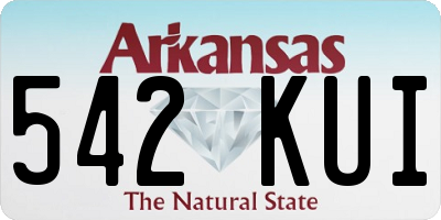 AR license plate 542KUI