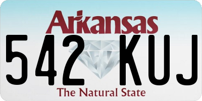 AR license plate 542KUJ