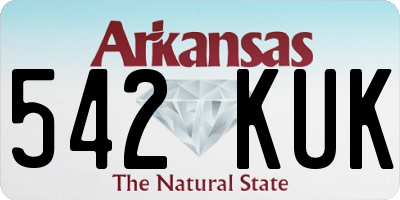 AR license plate 542KUK