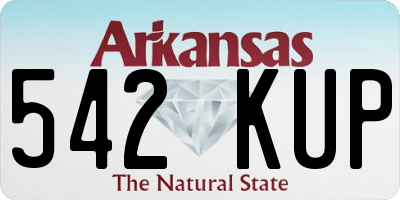 AR license plate 542KUP