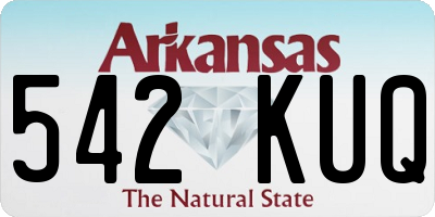 AR license plate 542KUQ